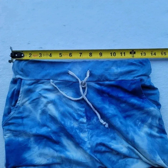 NWOT SRX Active Women's Blue Tie Dye Jogger Sweat Pants Stretch Size L - Picture 6 of 8